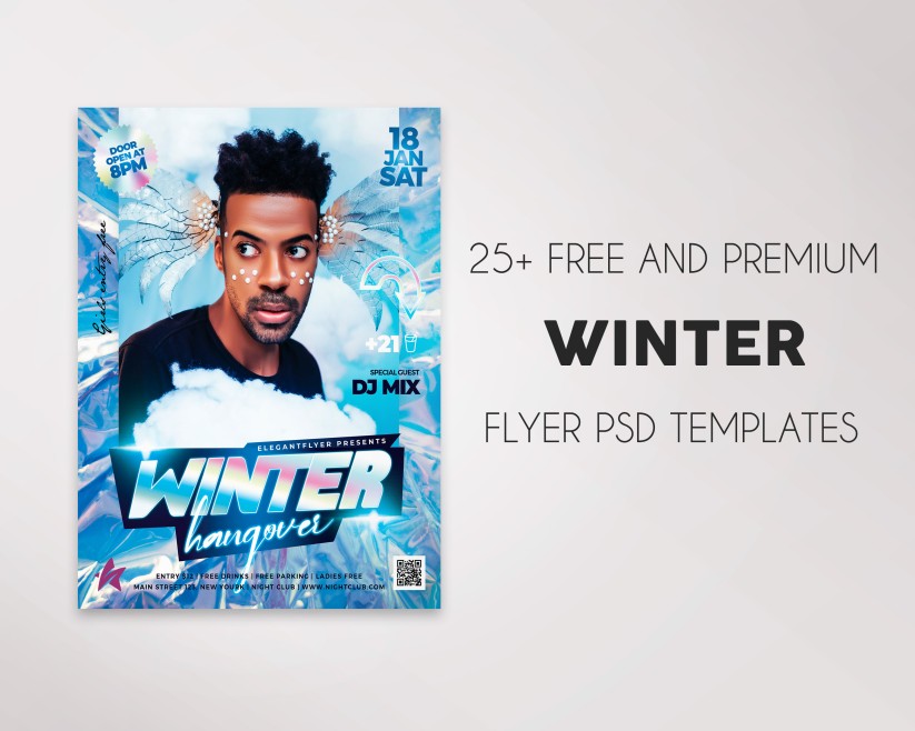 Best Free Winter Party Flyer Templates in PSD + Premium Version