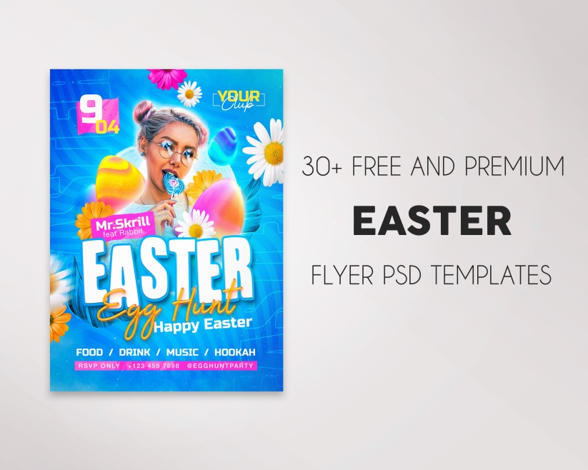 Get Ready for Easter 2023: 30+ Free Easter Flyer Templates in PSD + Premium