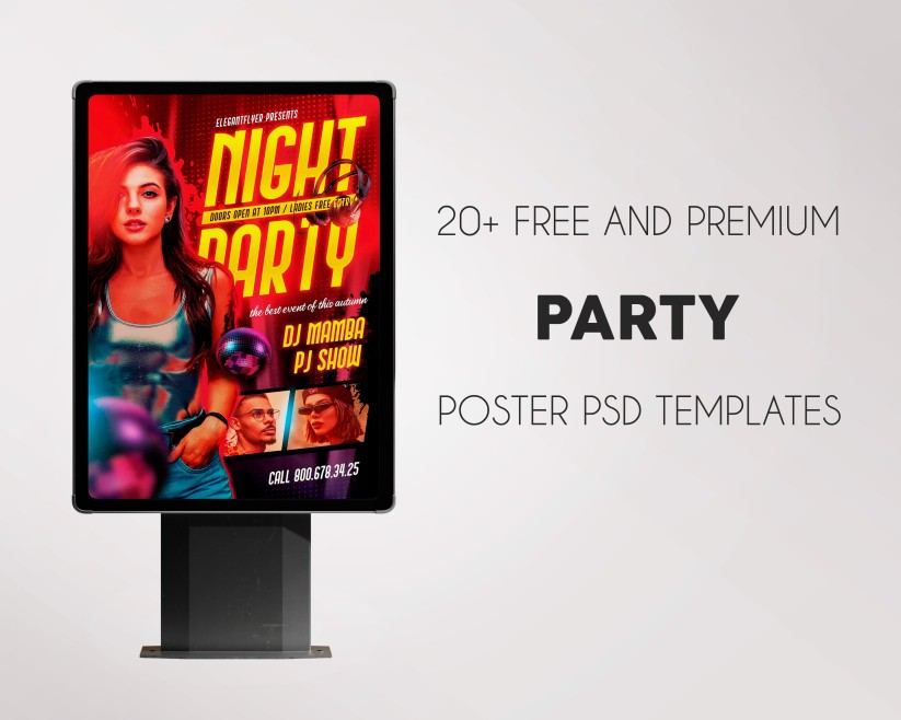 20+ Free Party Poster PSD Templates + Premium Version