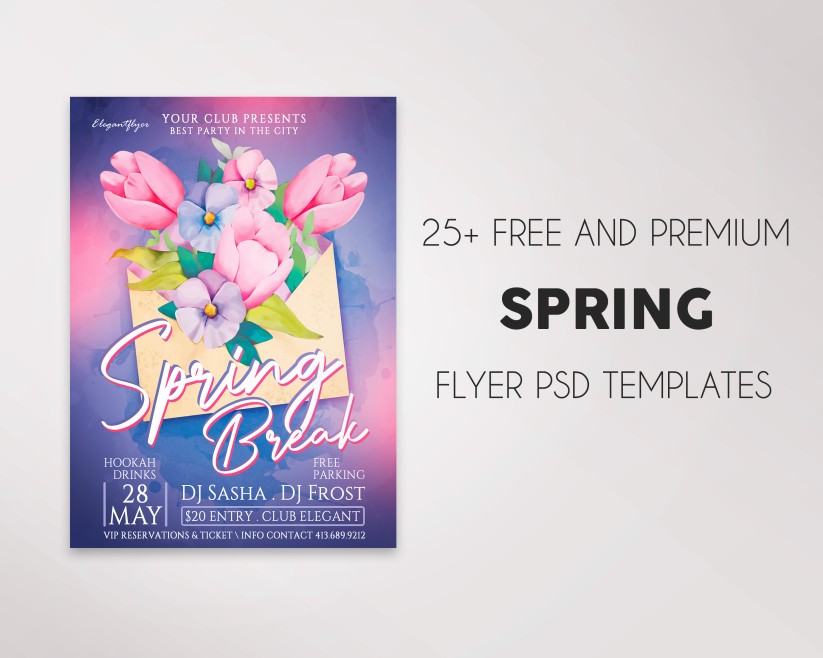 May 2021: 28+ Awesome PSD Flyer Templates for Spring Events!