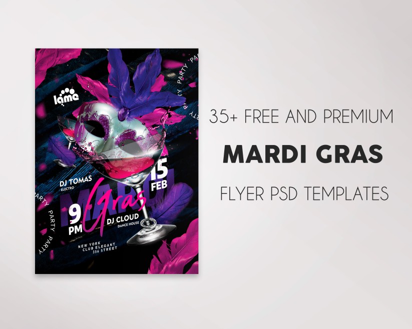 35 Free Mardi Gras Flyer Templates in PSD + Premium