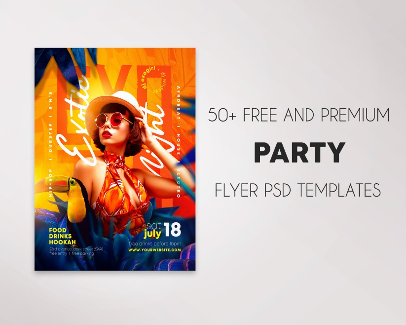50+ Free Party Flyer Templates in PSD + Premium Version!