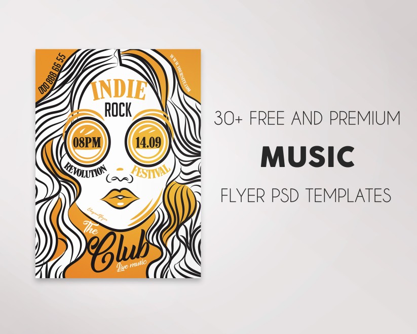 30+ Free Music Flyer PSD Templates (+Premium)