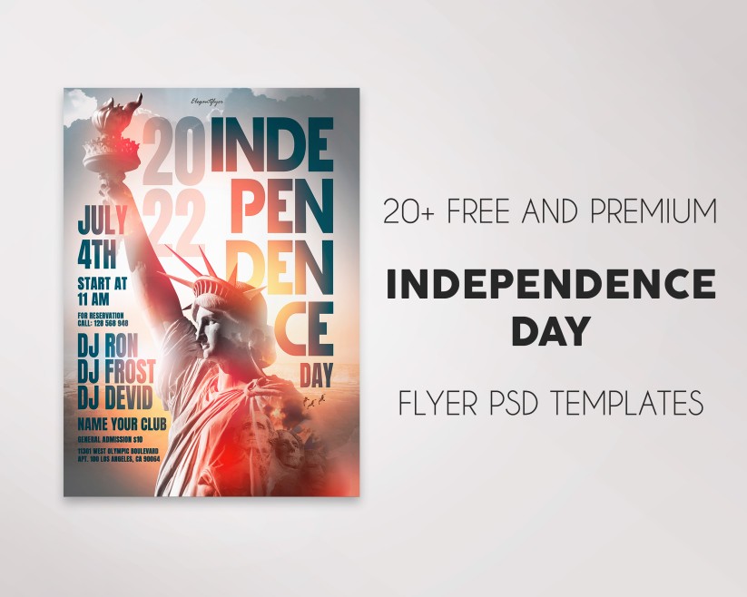 20 Free and Premium PSD Flyers for Independence Day Celebration 2018