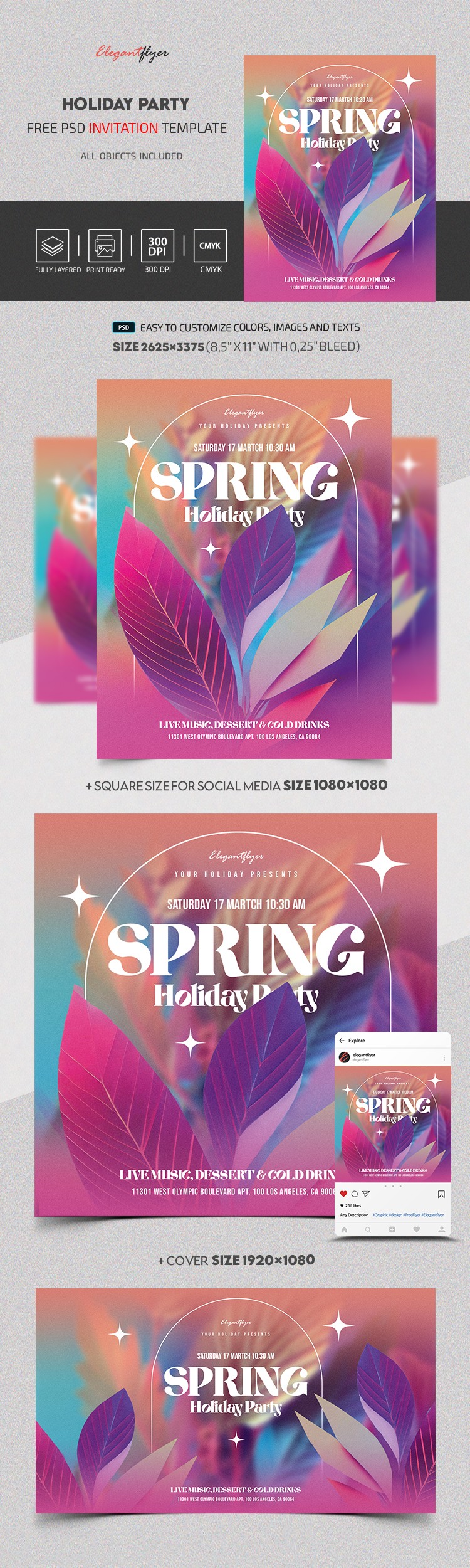Spring Holiday Party by ElegantFlyer
