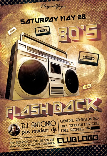 RETRO PARTY FLYER Template