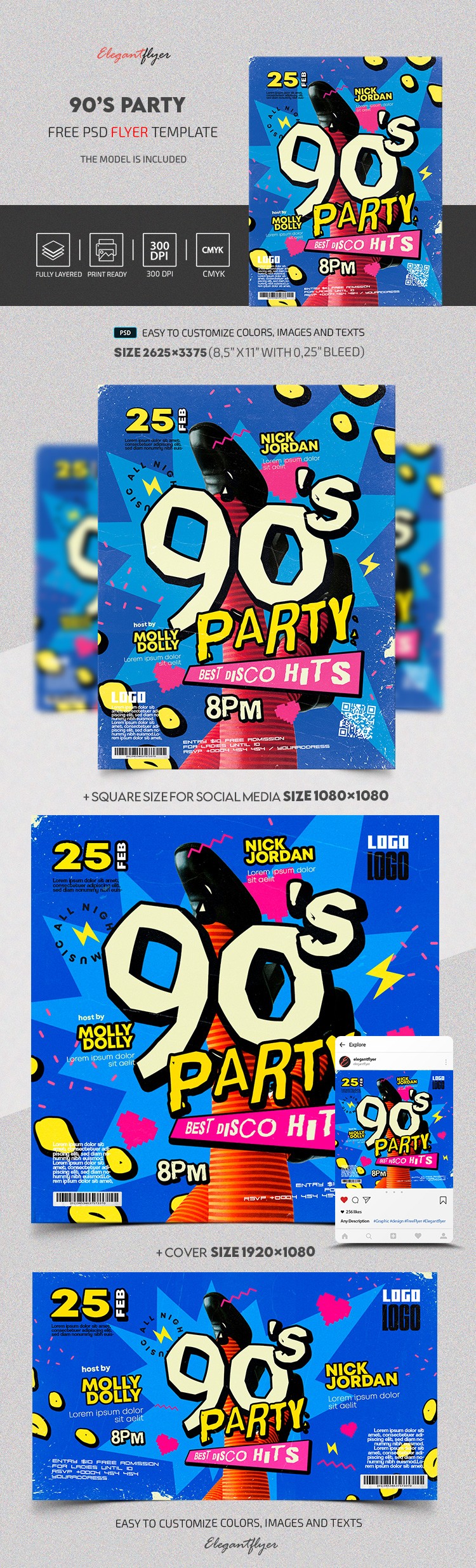 90's Party by ElegantFlyer