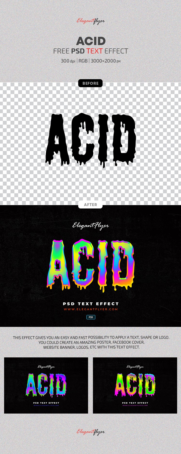 Acid Text Effect by ElegantFlyer