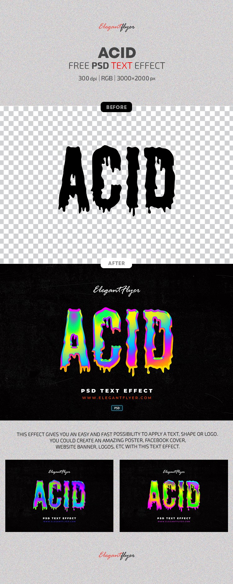 Effet de texte acide by ElegantFlyer