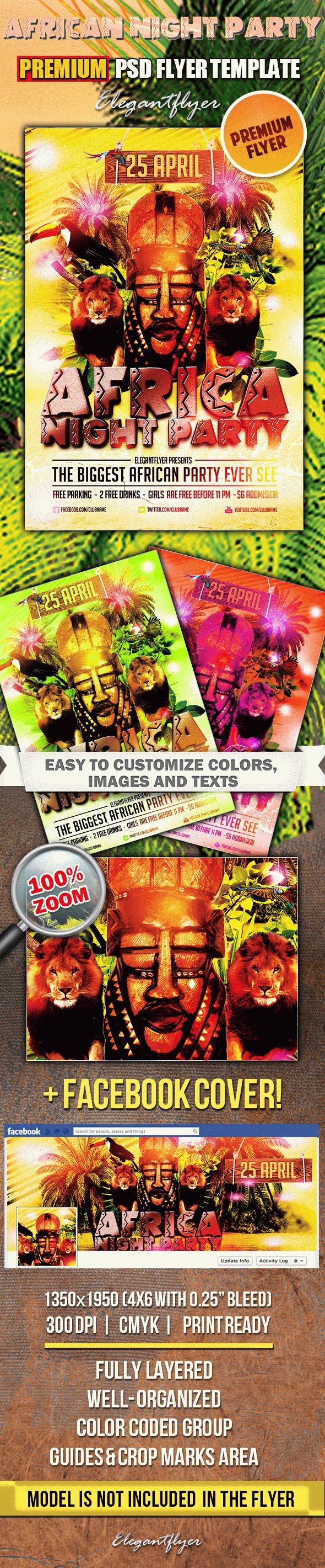 Africa Night Party by ElegantFlyer Africa Night Party by ElegantFlyer