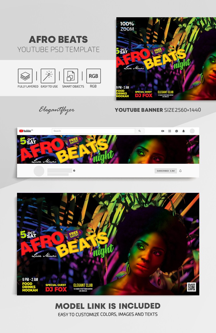 Afro Beats Youtube. by ElegantFlyer