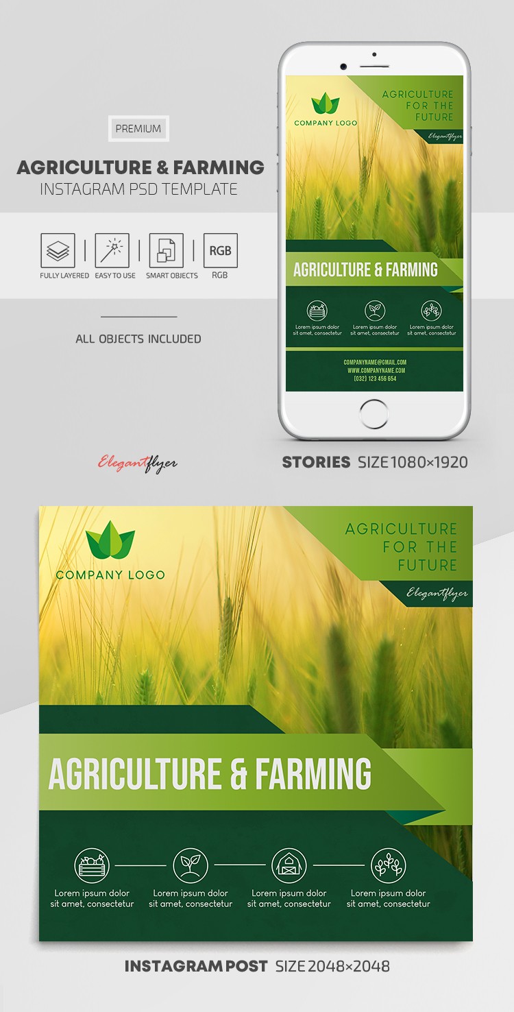 Agriculture and Farming Instagram by ElegantFlyer