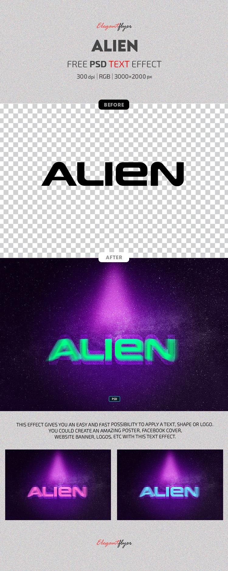 Alien Texteffekt by ElegantFlyer