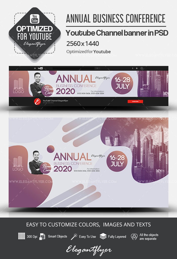Annual Business Conference Youtube by ElegantFlyer