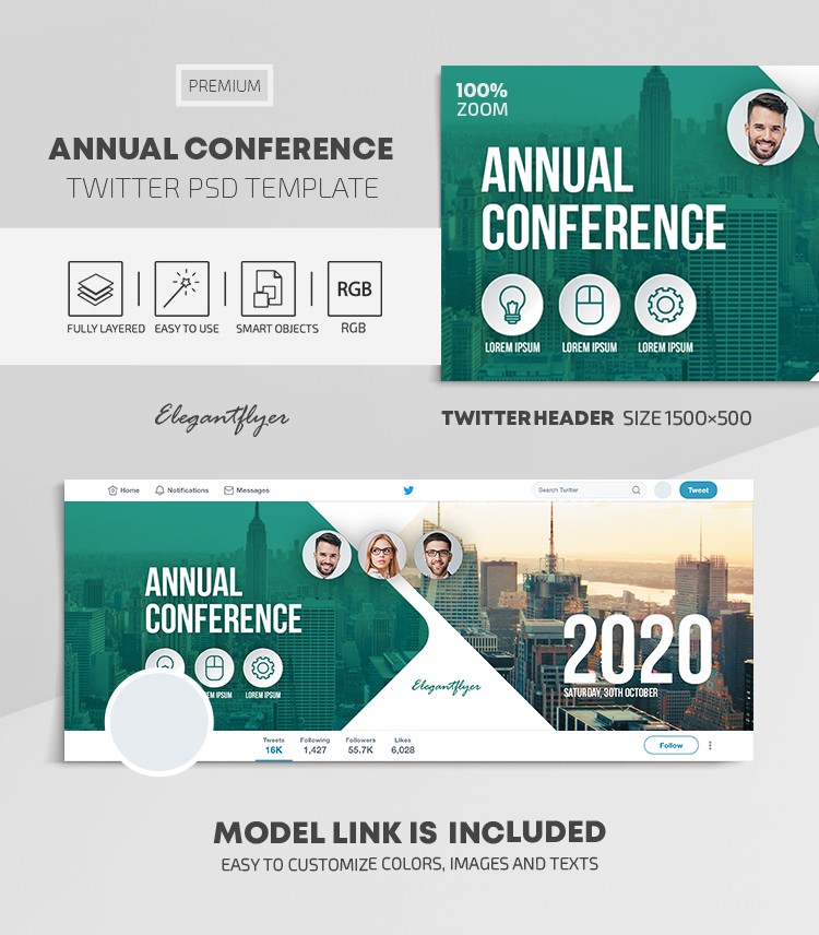 Annual Conference Twitter by ElegantFlyer