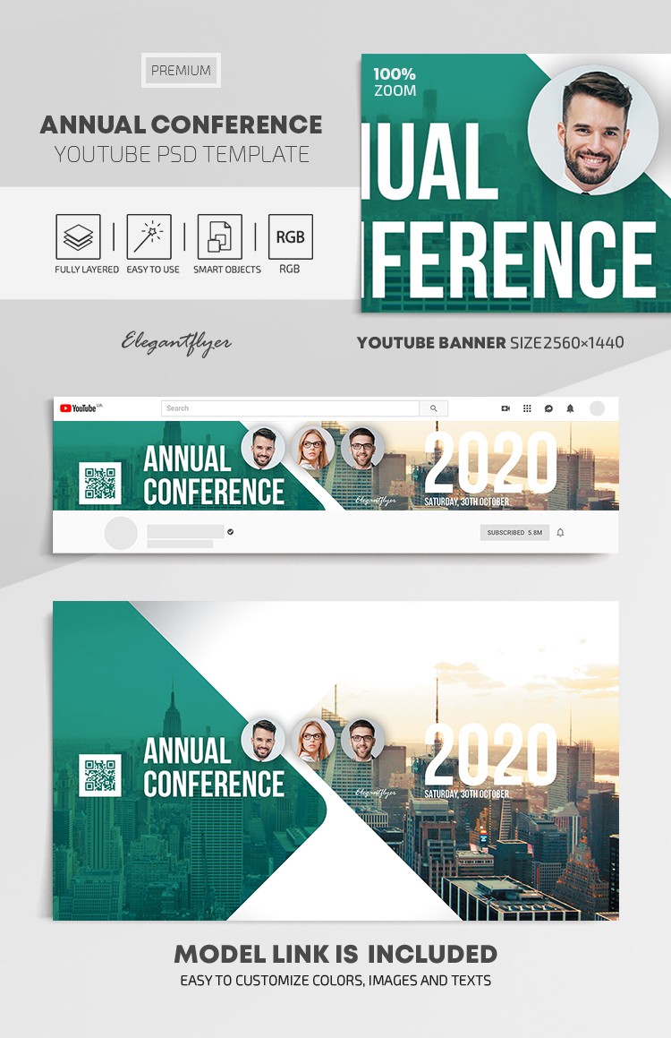 Annual Conference Youtube by ElegantFlyer