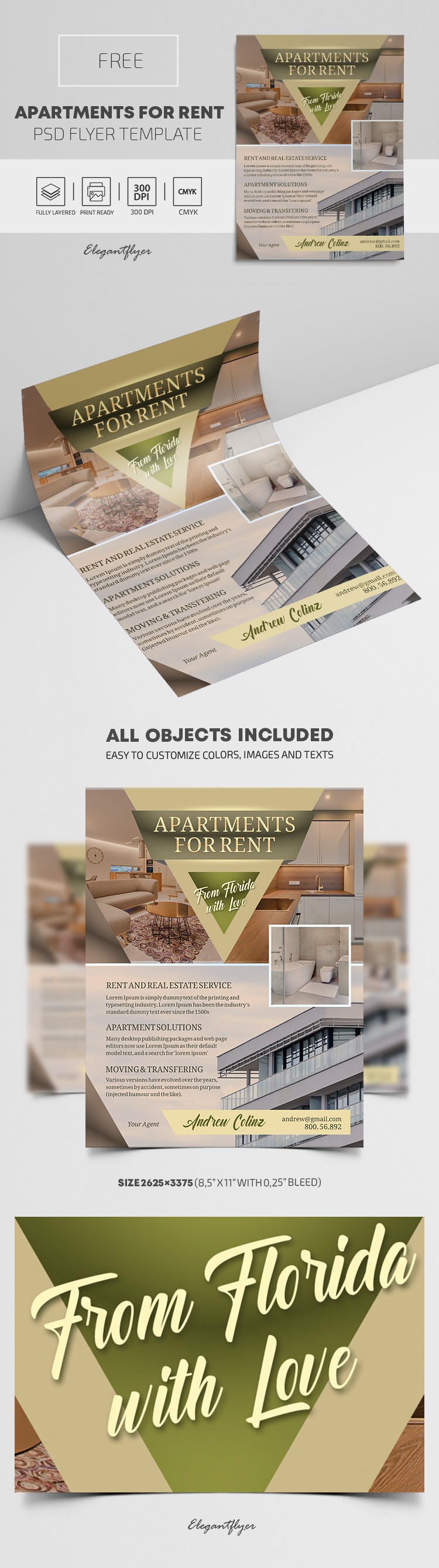 Apartments For Rent Flyer by ElegantFlyer