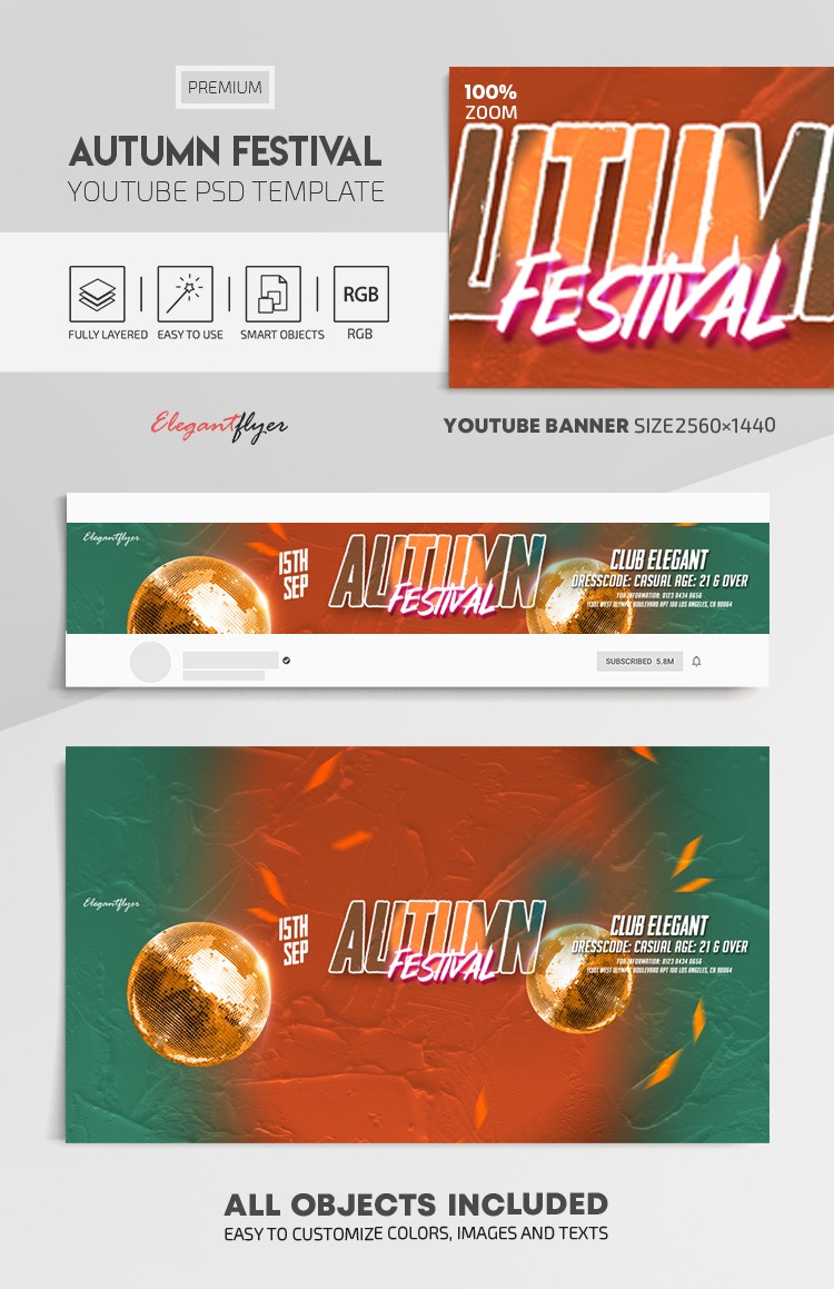Festiwal Jesienny Youtube by ElegantFlyer