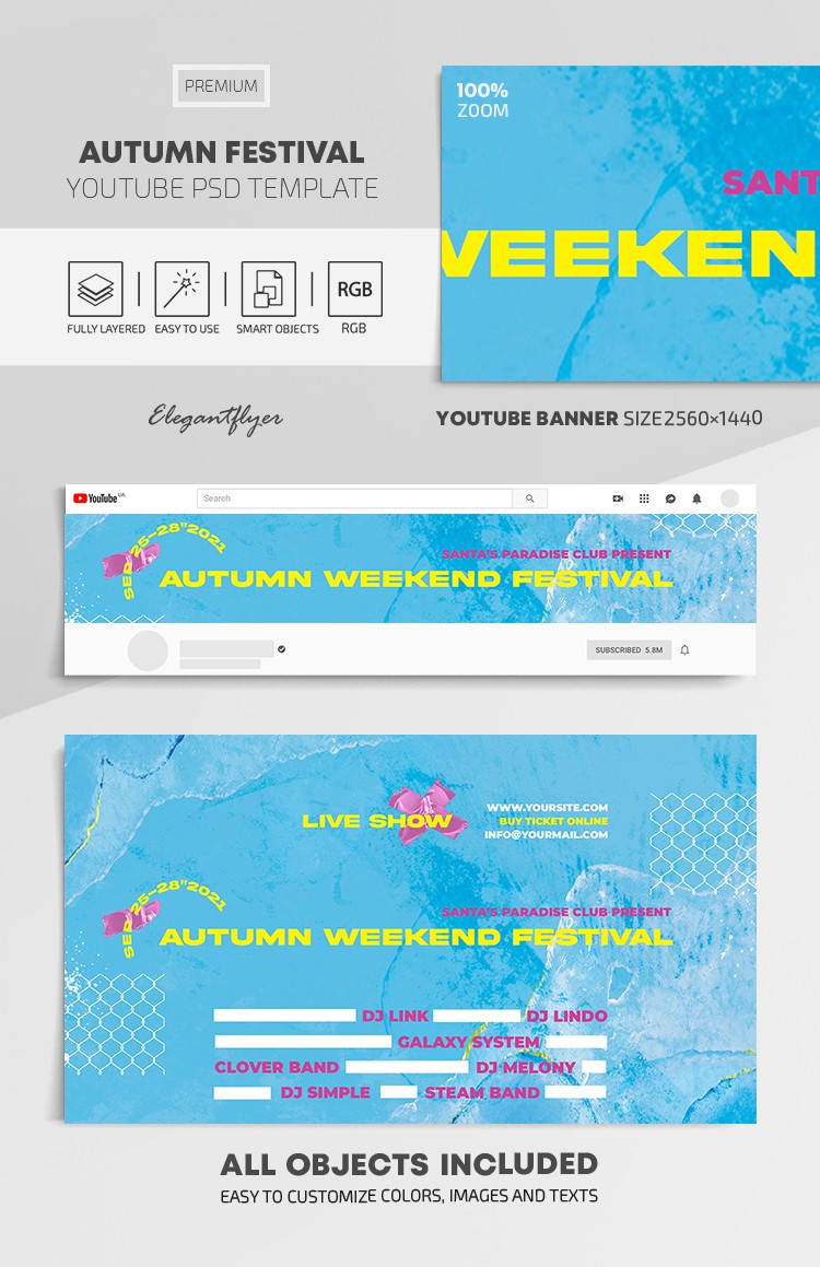 Herbstfest Youtube by ElegantFlyer