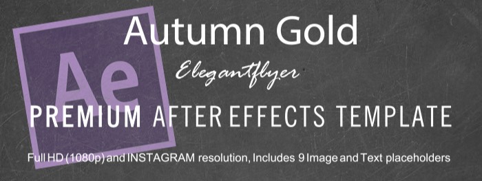 Autumn After Effects by ElegantFlyer