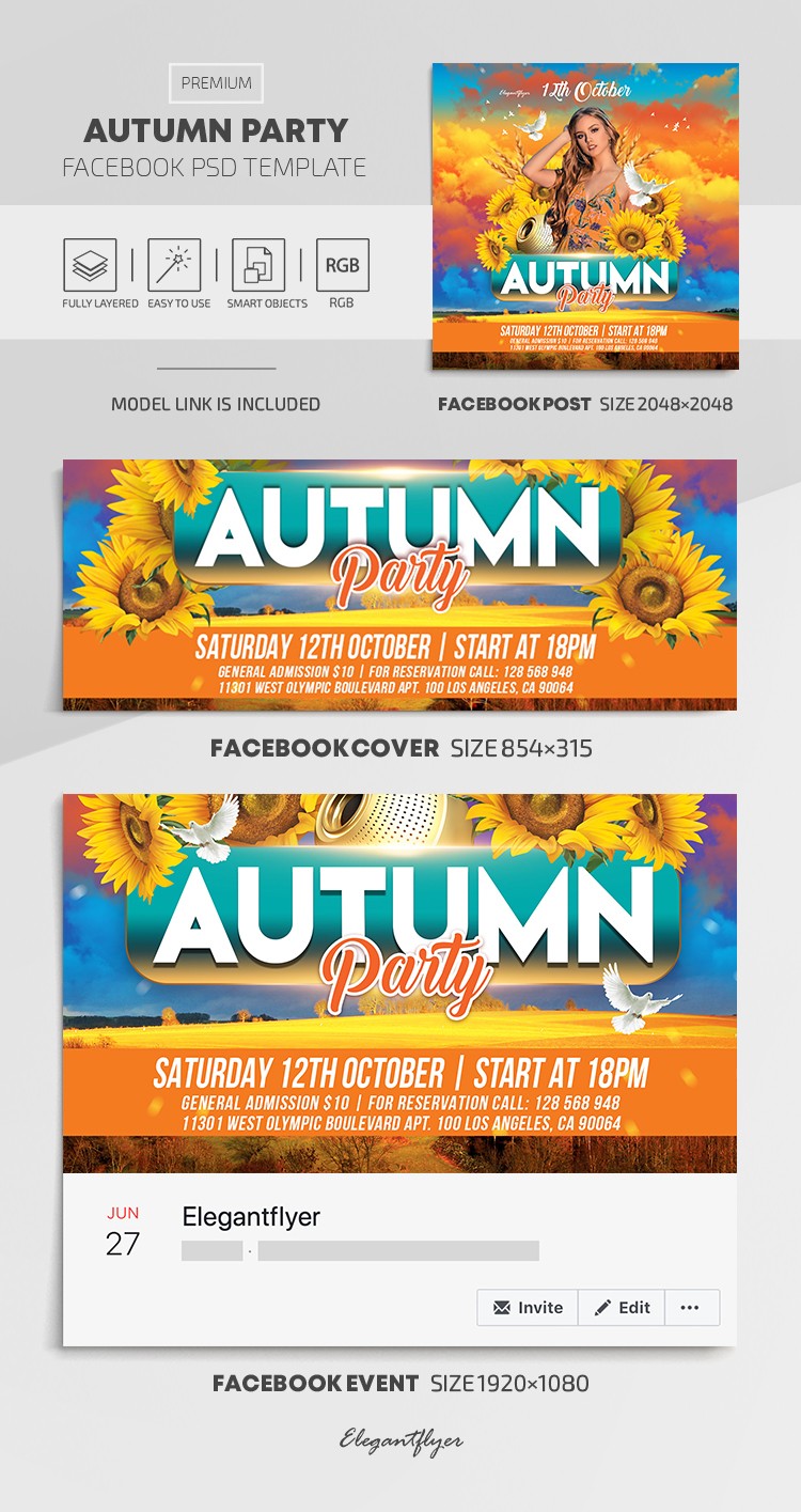 Autumn Party Facebook by ElegantFlyer