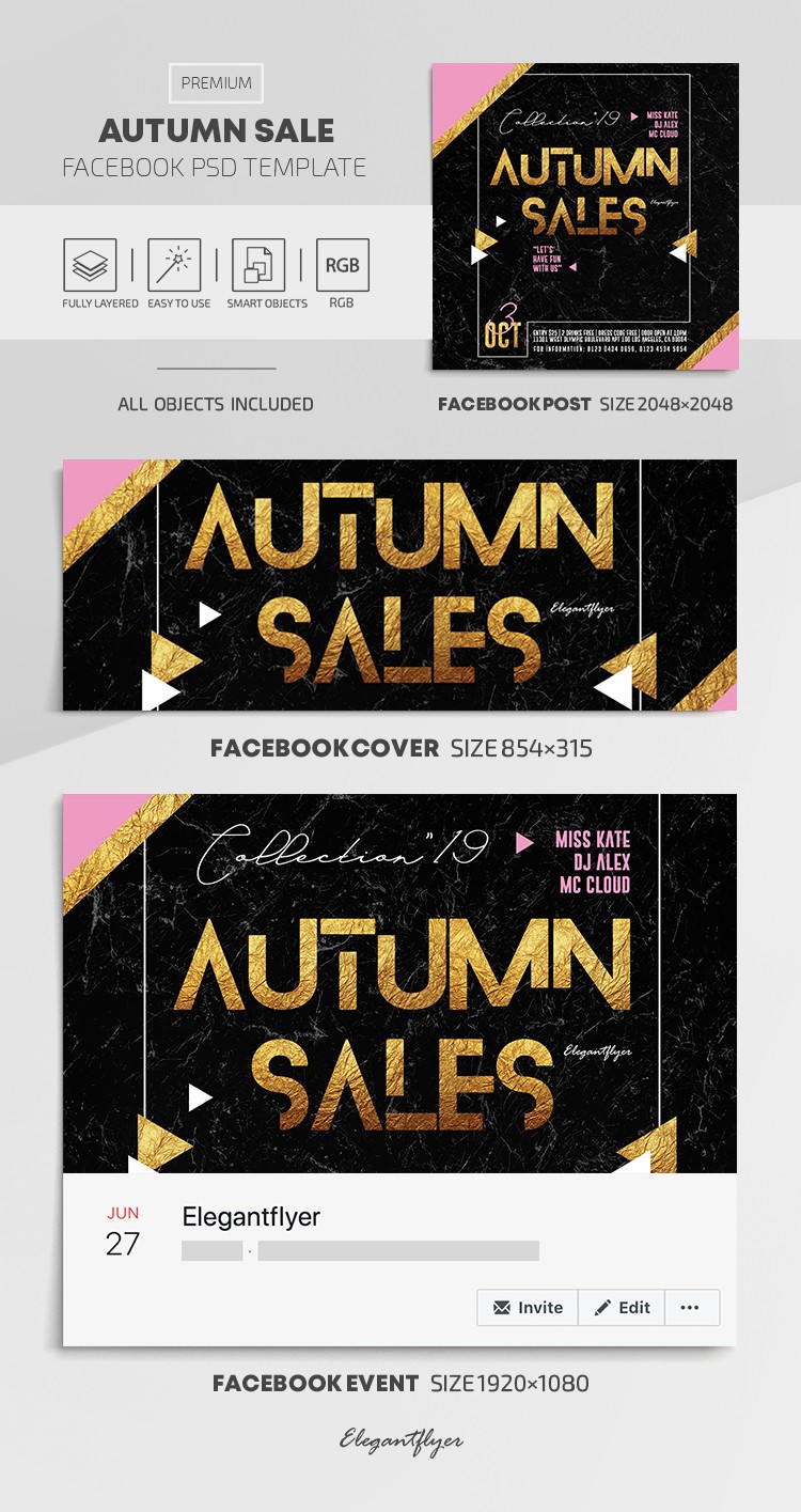 Herbst Sale Facebook by ElegantFlyer