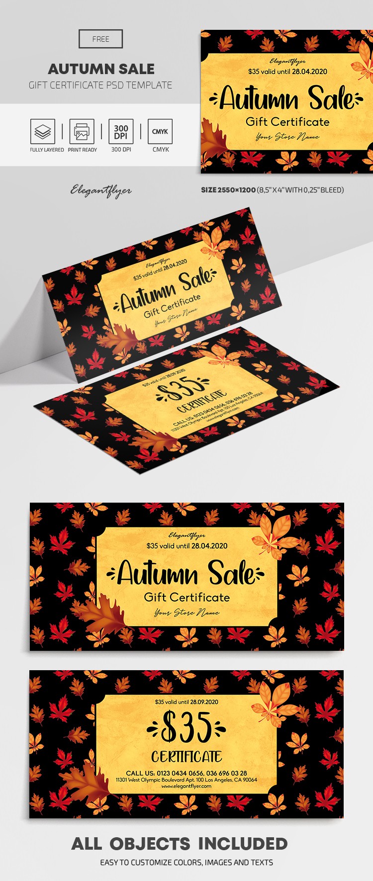 Autumn Sale Gift Certificate by ElegantFlyer
