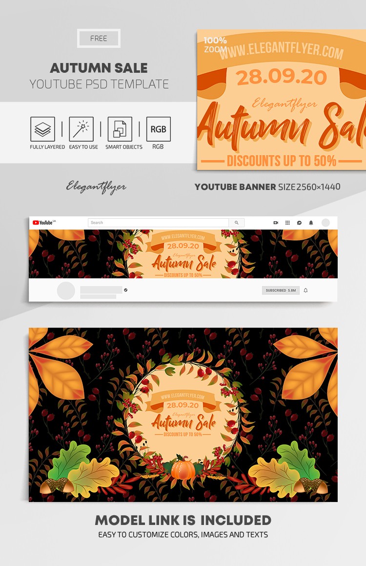 Autumn Sale Youtube by ElegantFlyer