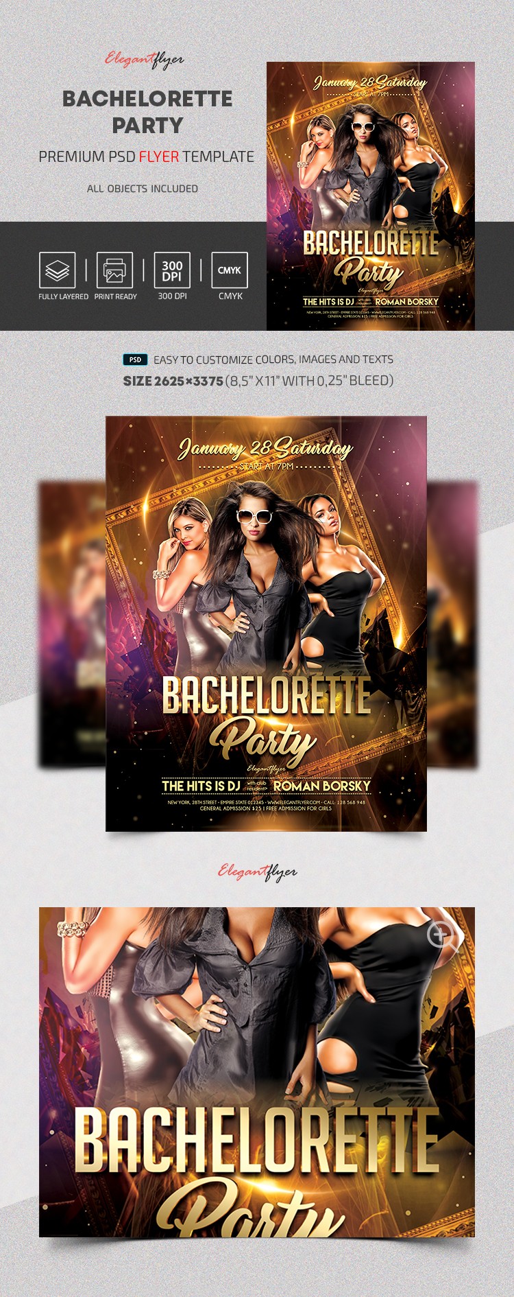 Bachelorette Party V02 by ElegantFlyer