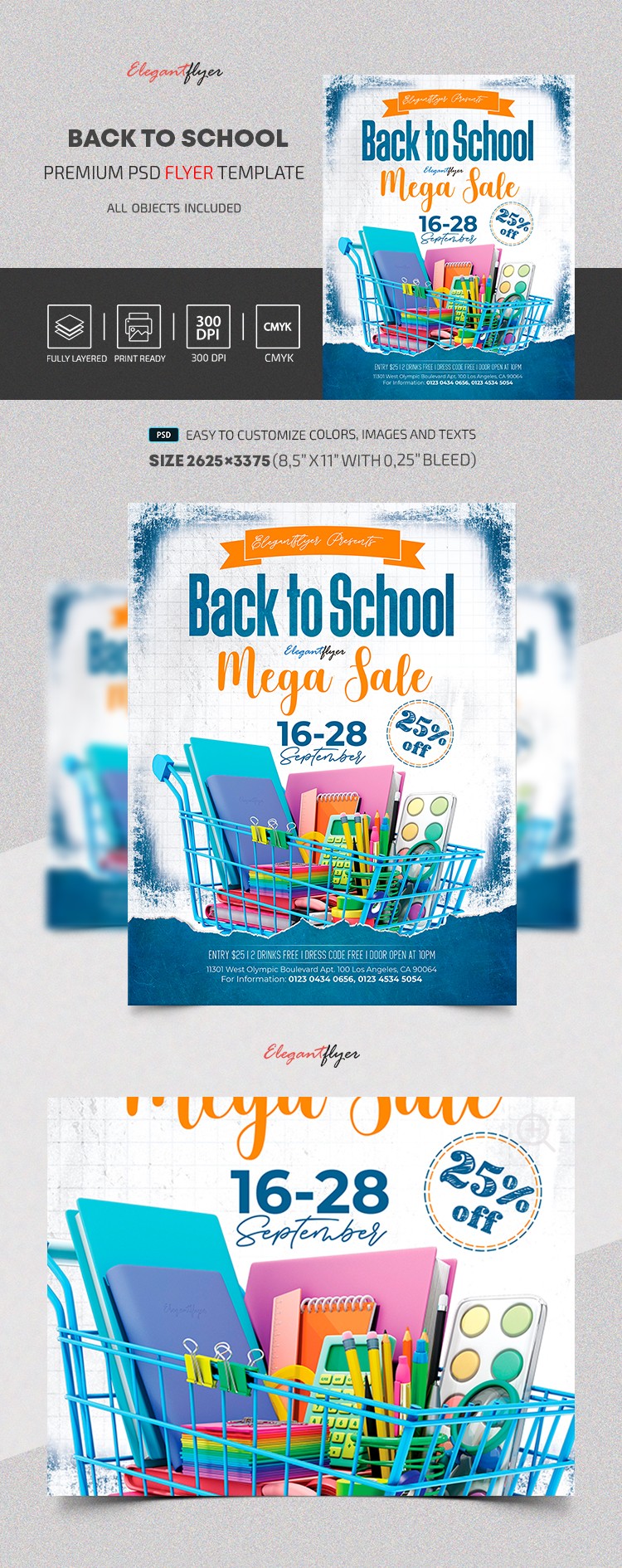 Venta mega de regreso a clases by ElegantFlyer