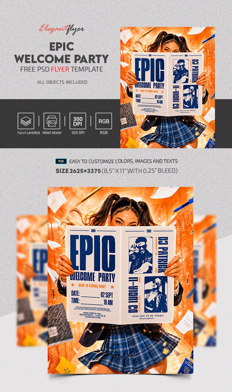 Back to School Party Flyer - Epic Welcome Party by ElegantFlyer