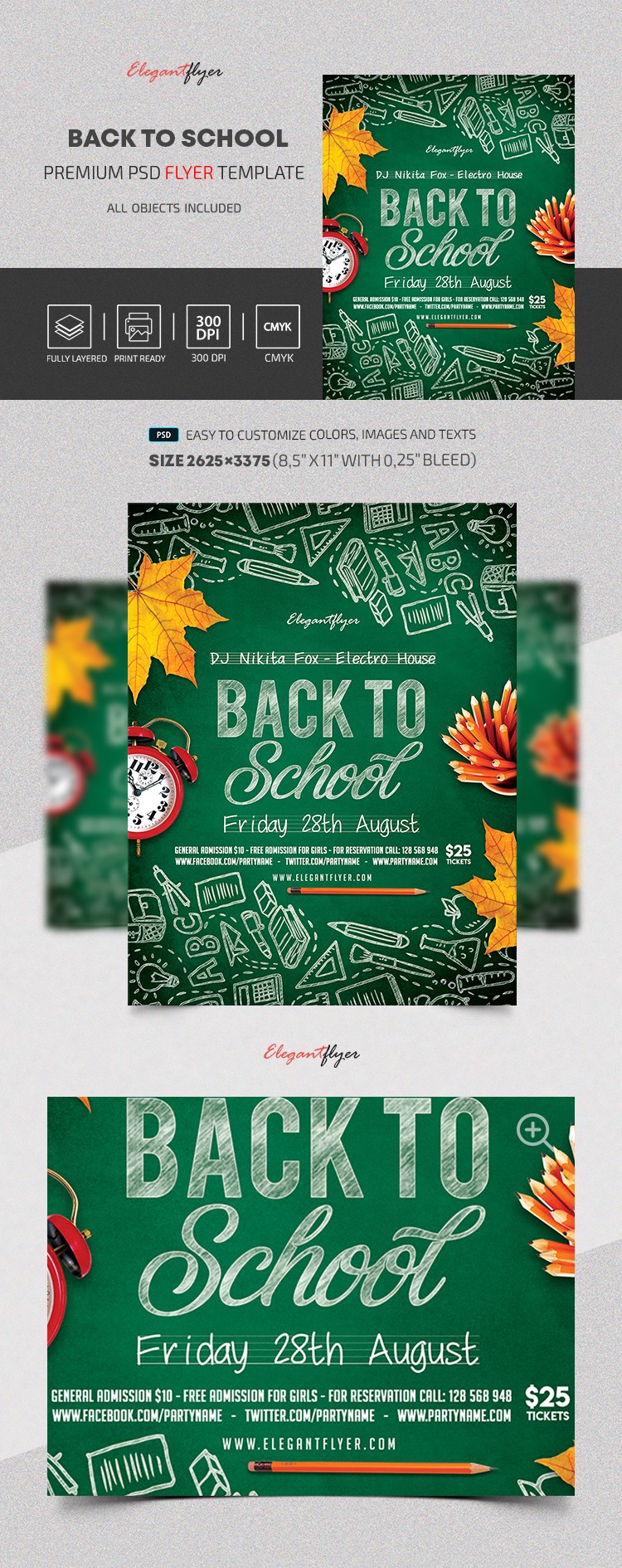 Back To School V03 by ElegantFlyer