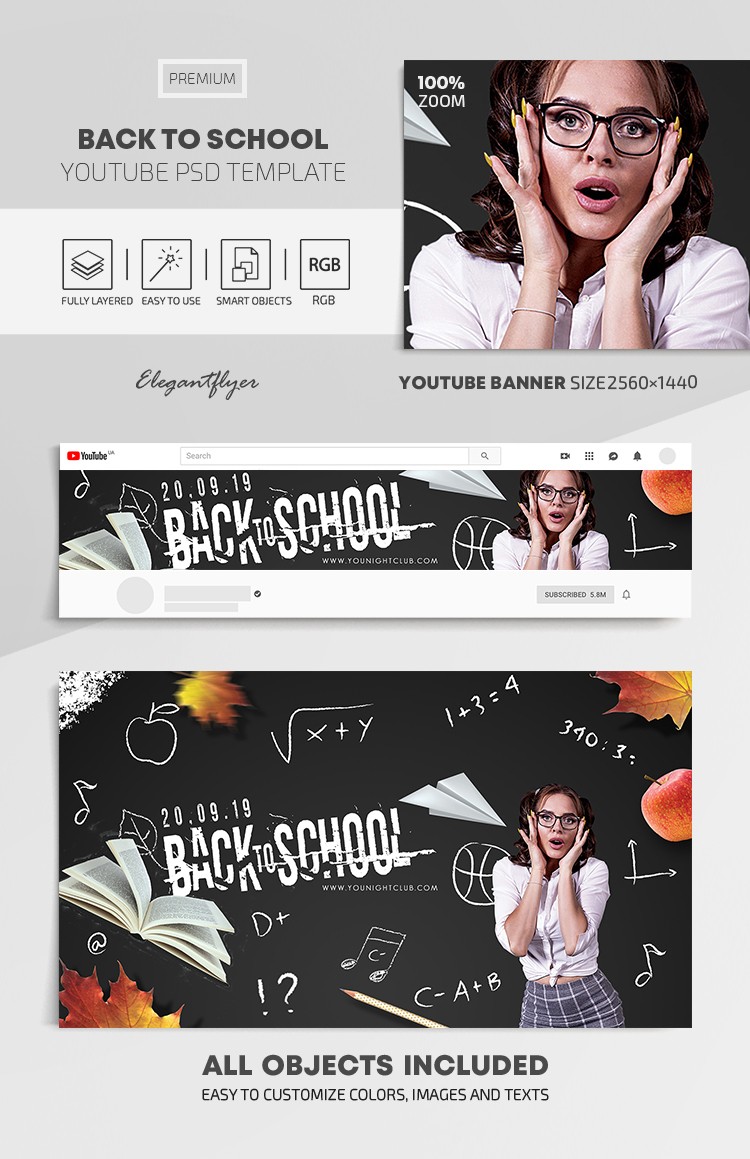 Back to School  Youtube by ElegantFlyer