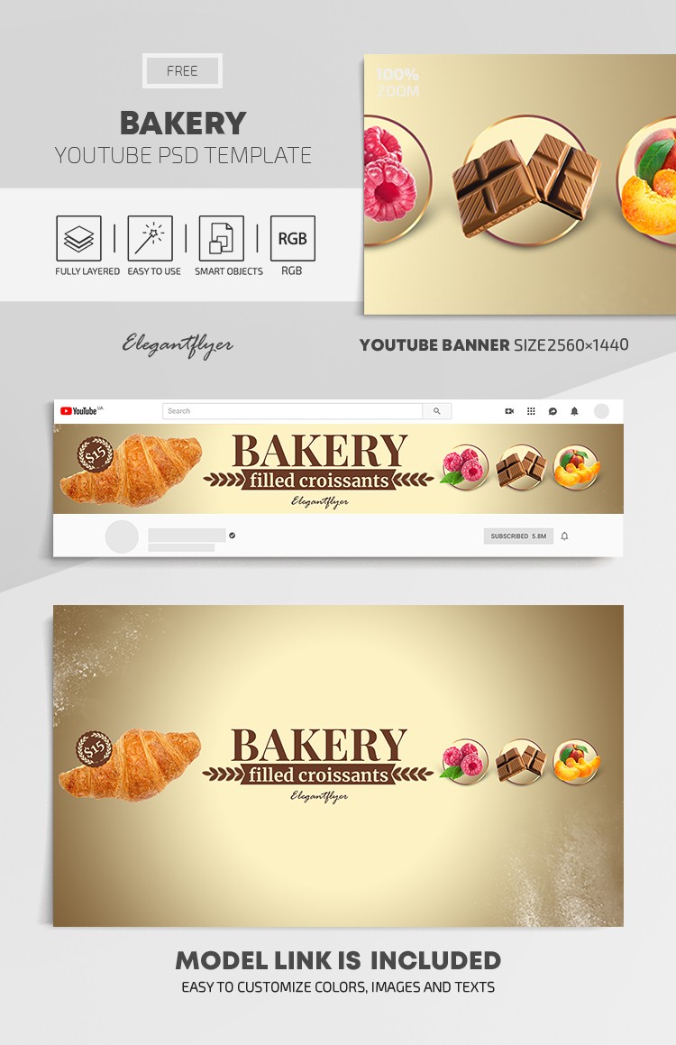 Bäckerei Youtube by ElegantFlyer