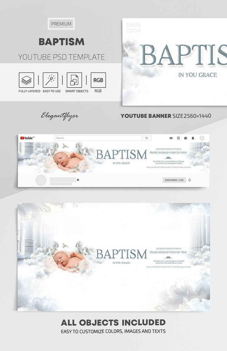 Baptismus Youtube by ElegantFlyer