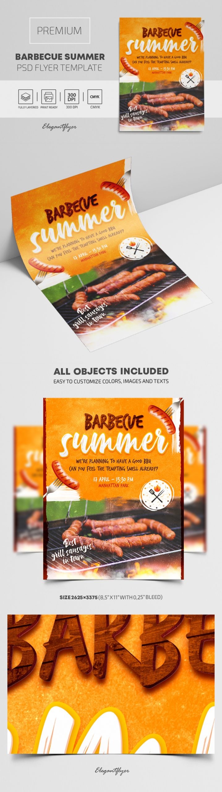 Barbecue Summer Flyer by ElegantFlyer
