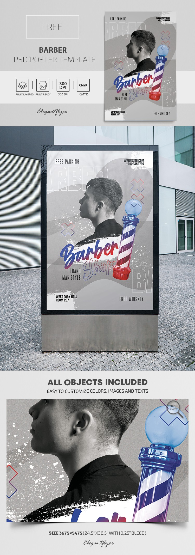 Barber Poster by ElegantFlyer