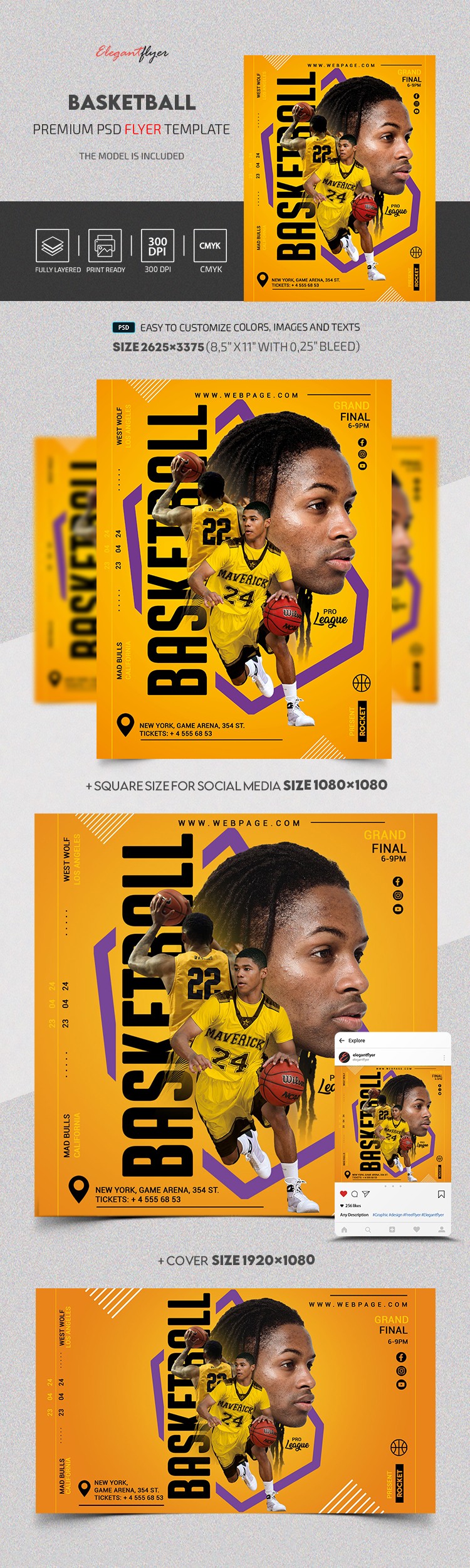 Événement de basketball by ElegantFlyer