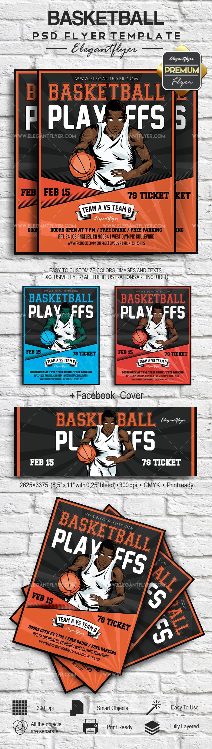 Basketball-Playoffs by ElegantFlyer