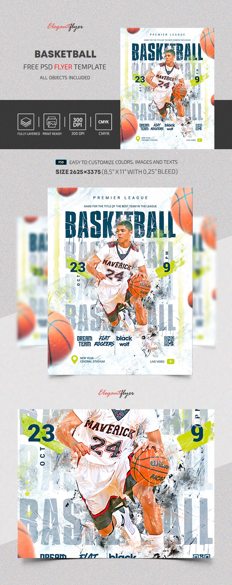 Basketball Flyer by ElegantFlyer