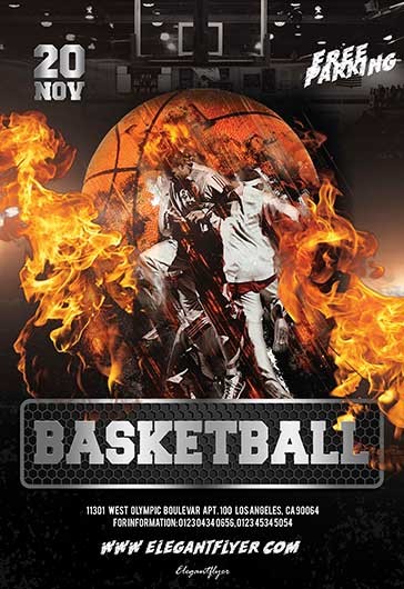 1000+ Free Basketball Flyer Templates (PSD) - by Elegantflyer