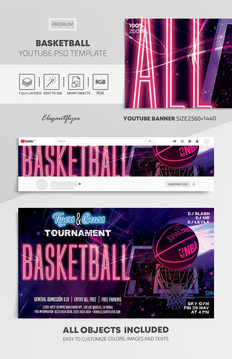 Basquete Youtube by ElegantFlyer