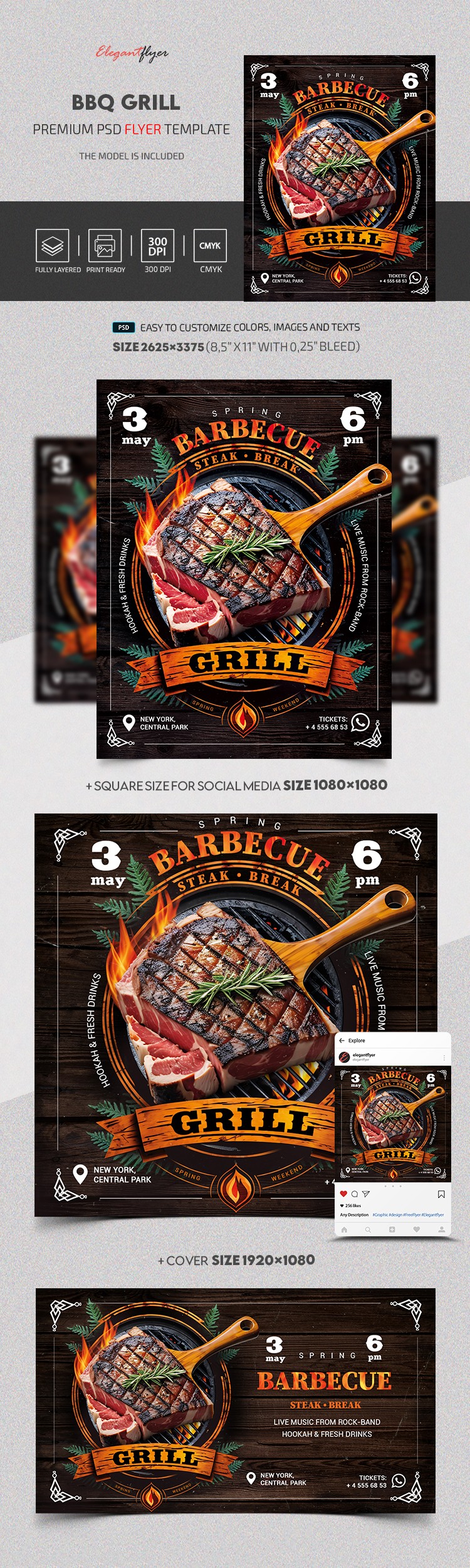Barbecue Grill by ElegantFlyer