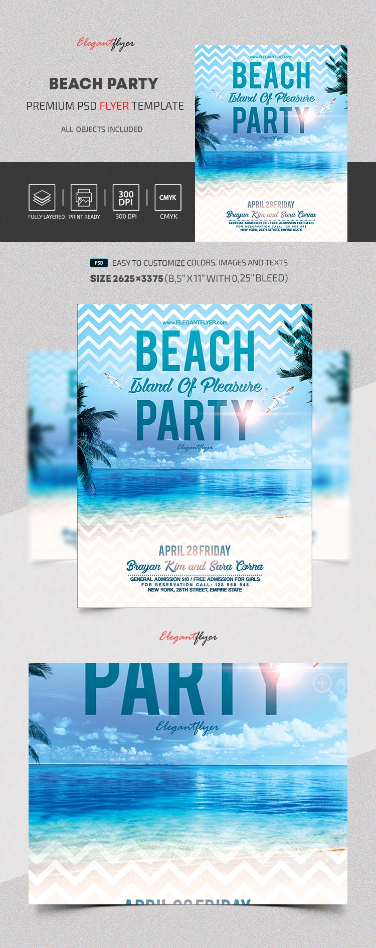 Beach Party Island Of Pleasure by ElegantFlyer