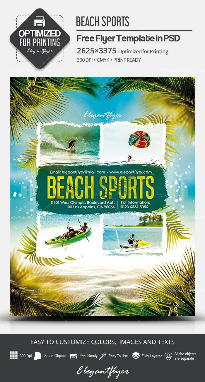 Deportes de playa by ElegantFlyer