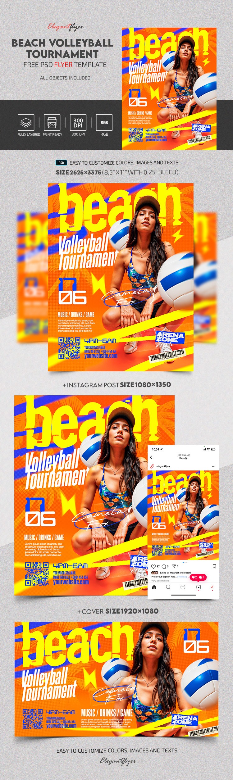 Beach Volleyball Tournament by ElegantFlyer Beach Volleyball Tournament by ElegantFlyer