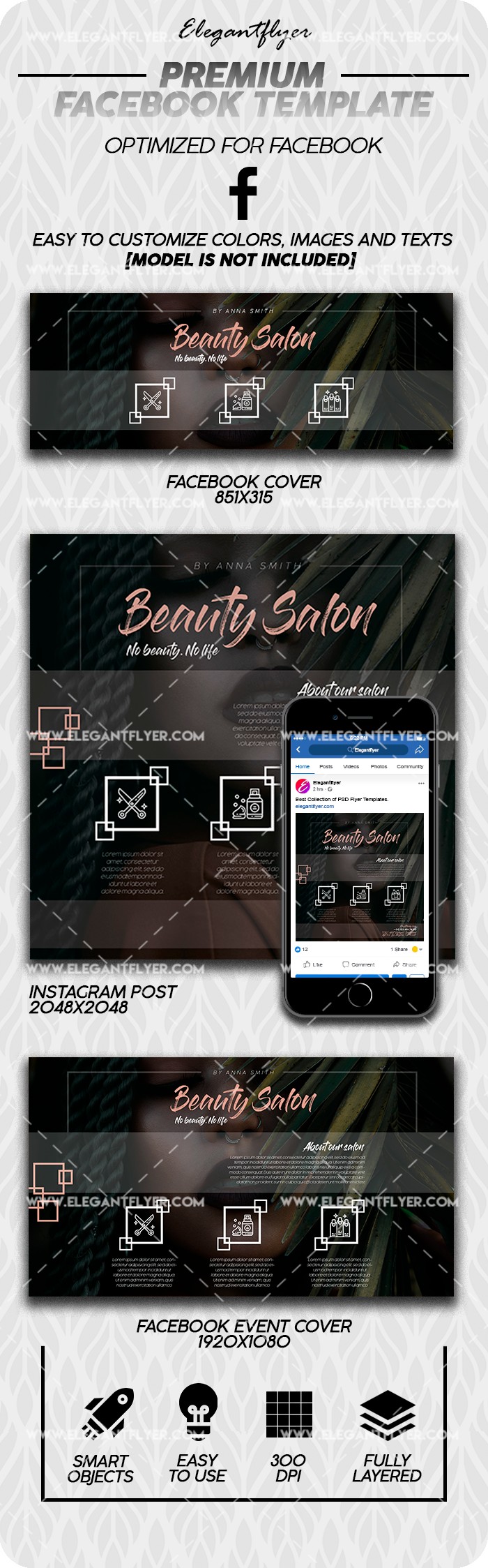 Beauty Salon Facebook by ElegantFlyer