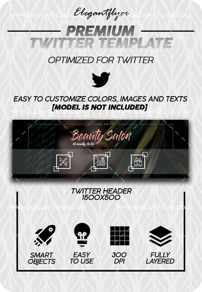 Beauty Salon Twitter by ElegantFlyer