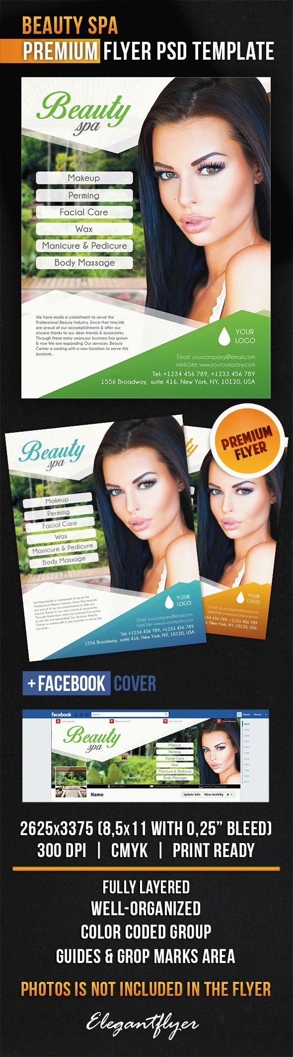 Uroczy salon piękności by ElegantFlyer