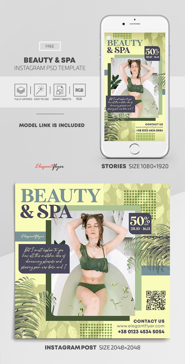 Beleza e Spa Instagram by ElegantFlyer
